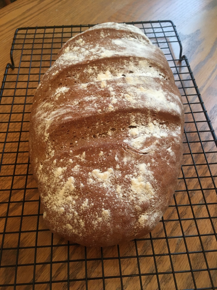 Rye and whole wheat loaf